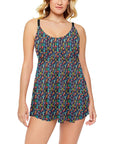 Crazy Cactus Lady Swim Dress & Shorts Set