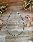 White Buffalo Torpedo choker Sterling Silver Pearls