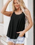 Meadow Eyelet Strappy Scoop-Neck Tank Top