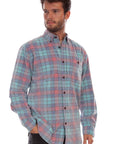 Corduroy Plaid Shirt - 5327