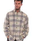 Corduroy Plaid Shirt - 5334