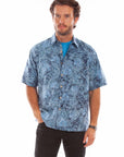 Batik Leaves Shirt - 5346