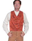 Floral Silk Double Breasted Vest - 535344X