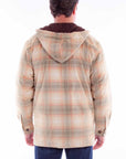 Sherpa Lined Corduroy Hoodie - 5355