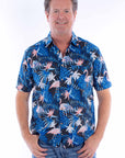 S/s Flamingos & Ferns Shirt - 5373