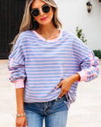 Eliza Stripe Oversize Casual Top