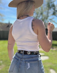 Saddle Up Cropped Tank