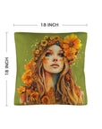 Boho Girl Pillow Case Made in America