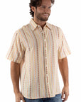 Short Sleeve Diamond Stripe Shirt - 5383