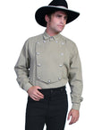 Brushed Twill Bib Shirt - 538720X
