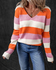 Laylani Stripe Casual Sweater