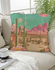 Baha Ranch Retro Pop Western Purple Mountain Desert Pillow Case Made in America