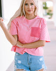 Jolene Lace Patch Pocket T-Shirt