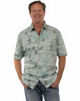 Herringbone Hawaiian Shirt - 5402