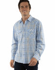 L/s Plaid Shirt W/western Yokes/snap - 5408