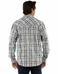 L/s Plaid Shirt W/western Yokes/snap - 5408