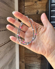 White Opal & Sterling Silver Pearl Bracelet