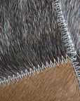 Western Cowhide Leather Hair On Patchwork Cushion Pillow Cover