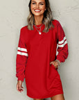 Jennifer Varsity Sweatshirt Dress