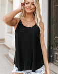 Meadow Eyelet Strappy Scoop-Neck Tank Top