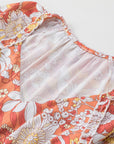 Louise Wide Flutter Sleeve Floral Dress