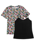 Floral Sheer Mesh T-Shirt