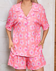 Floral Top and Shorts Pajama Set