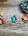 MJ pendant - Verascite & Sterling Silver