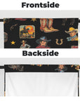 Vintage Cowboy Collage Western Curtains 28" x 40" Made in America