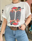 Retro Boots TEE or CREWNECK