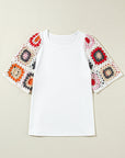 Rayne Crochet Short Sleeve Top