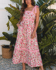 Sasha Floral Lace Tied Strap Dress