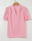 Lucy Stripe Puff Sleeve Blouse