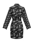 Ranch Life Women's Belted Satin Feel Dressing Lounge Robe
