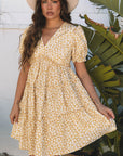 Charleigh Floral Short Sleeve Mini Dress