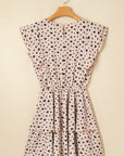 Heart Flutter Sleeve Ruffle Mini Dress