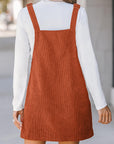 Alexis Front Pockets Corduroy Overall Dress.
