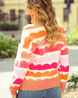 Sarah Wave Striped Sweater