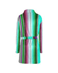 Turquoise Serape Women's Western Bath Robe