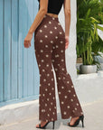 Star Print Flare Pants