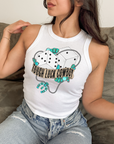Tough Luck Cowboy Cropped Tank