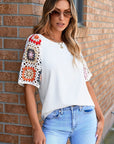 Rayne Crochet Short Sleeve Top