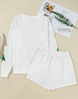 Christmas Tree Top and Shorts Pajama Set