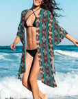 Southwestern Aztec Duster Kimono Coverup