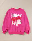 Christmas Holly Jolly Babe Crewneck Sweatshirt