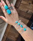 Sonoran Gold Turquoise Cuff – Sterling Silver – Native Made – Made in USA