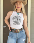 Deck of Cards Cropped Tank