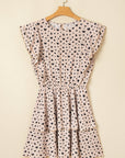 Heart Flutter Sleeve Ruffle Mini Dress