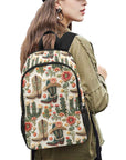 Floral Boots Cactus Backpack