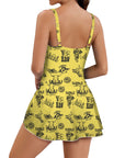 Cowgirl Graphics Skirted One Piece Swim Suit